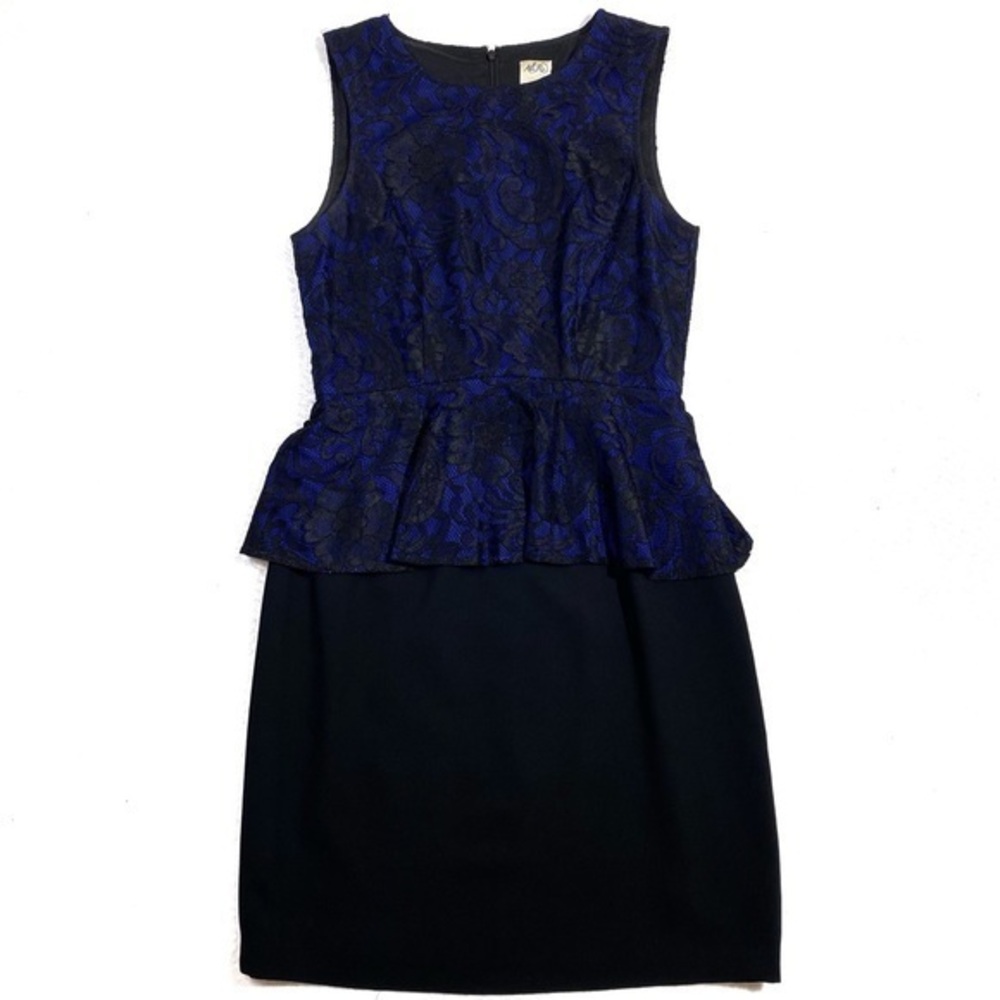 Ali Ro Lace Sleeveless Peplum Dress Cocktail Evening Feminine Size 4‎